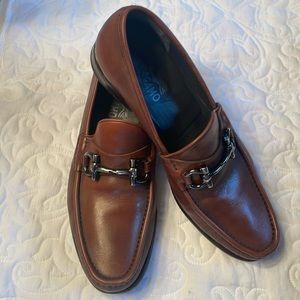 Salvatore Ferragamo Dress Leather Loafers. Size 10 1/2